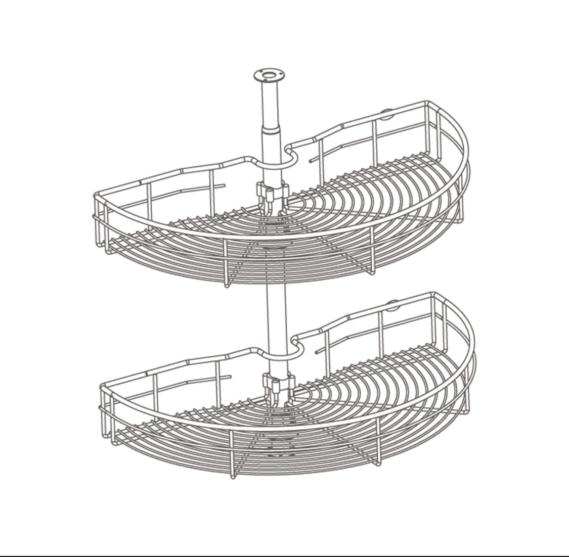 Wellmax Revolving Basket 180°