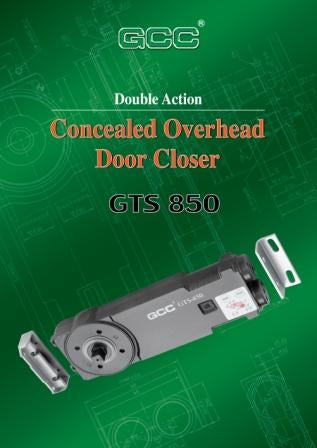 Gcc Concealed Overhead Door Closer GTS 850(Made in Taiwaan)