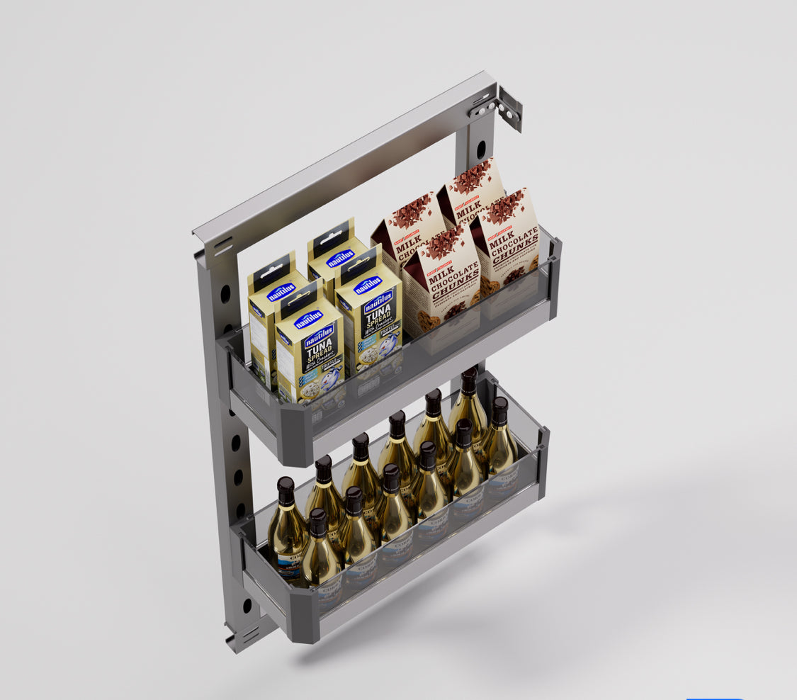 Verona Storage Side Pull Out Basket Glass SW-BL200 CZL