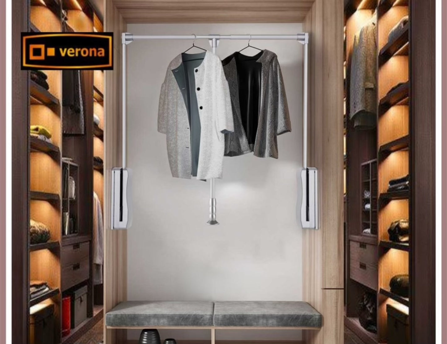 Wardrobe Lifter Silver