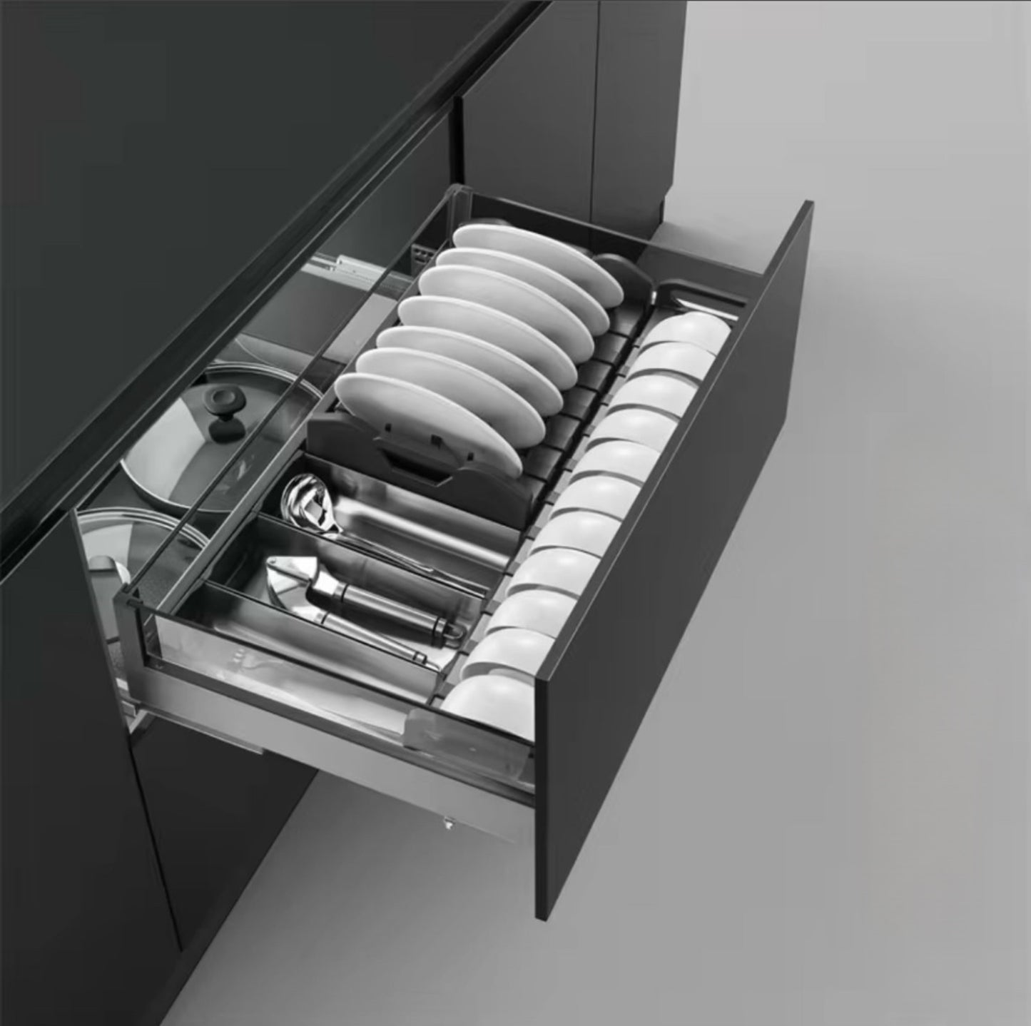 Verona Multi Drawer Basket Glass SW-BL800 WLA