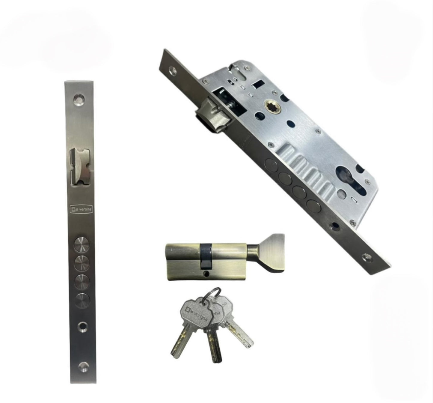 Verona Rosette Lock LK6609 MBN-BLACK