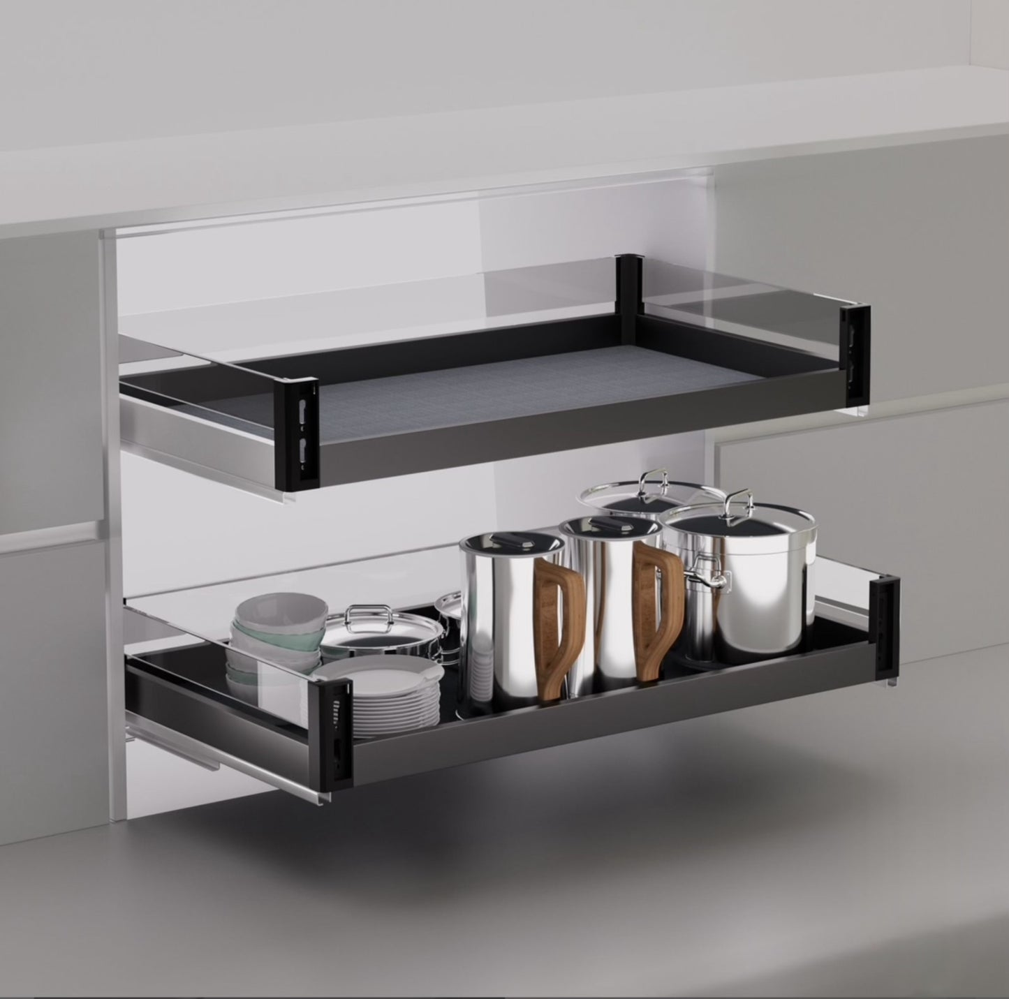 Verona Drawer Basket Glass SW-BL800 PLA