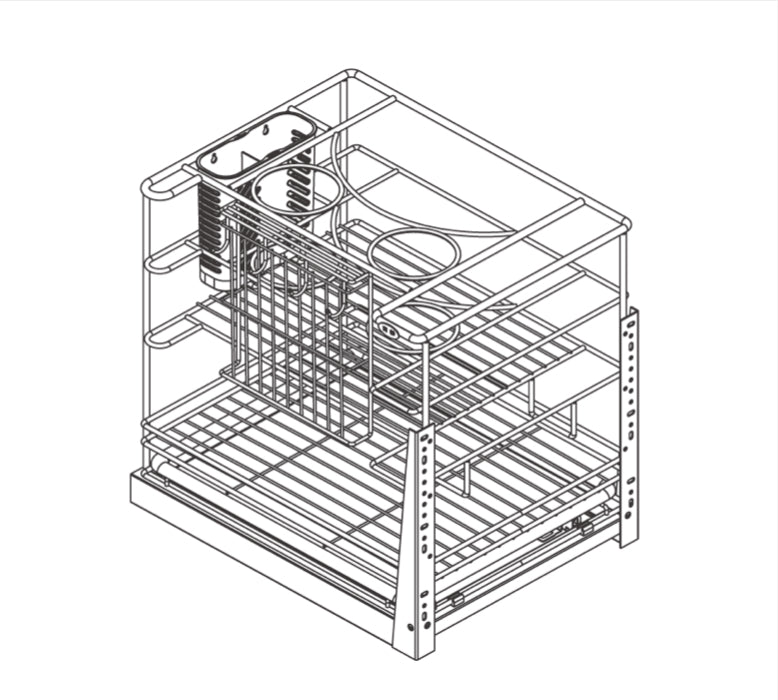 Wellmax Ptj010i Pullout Basket
