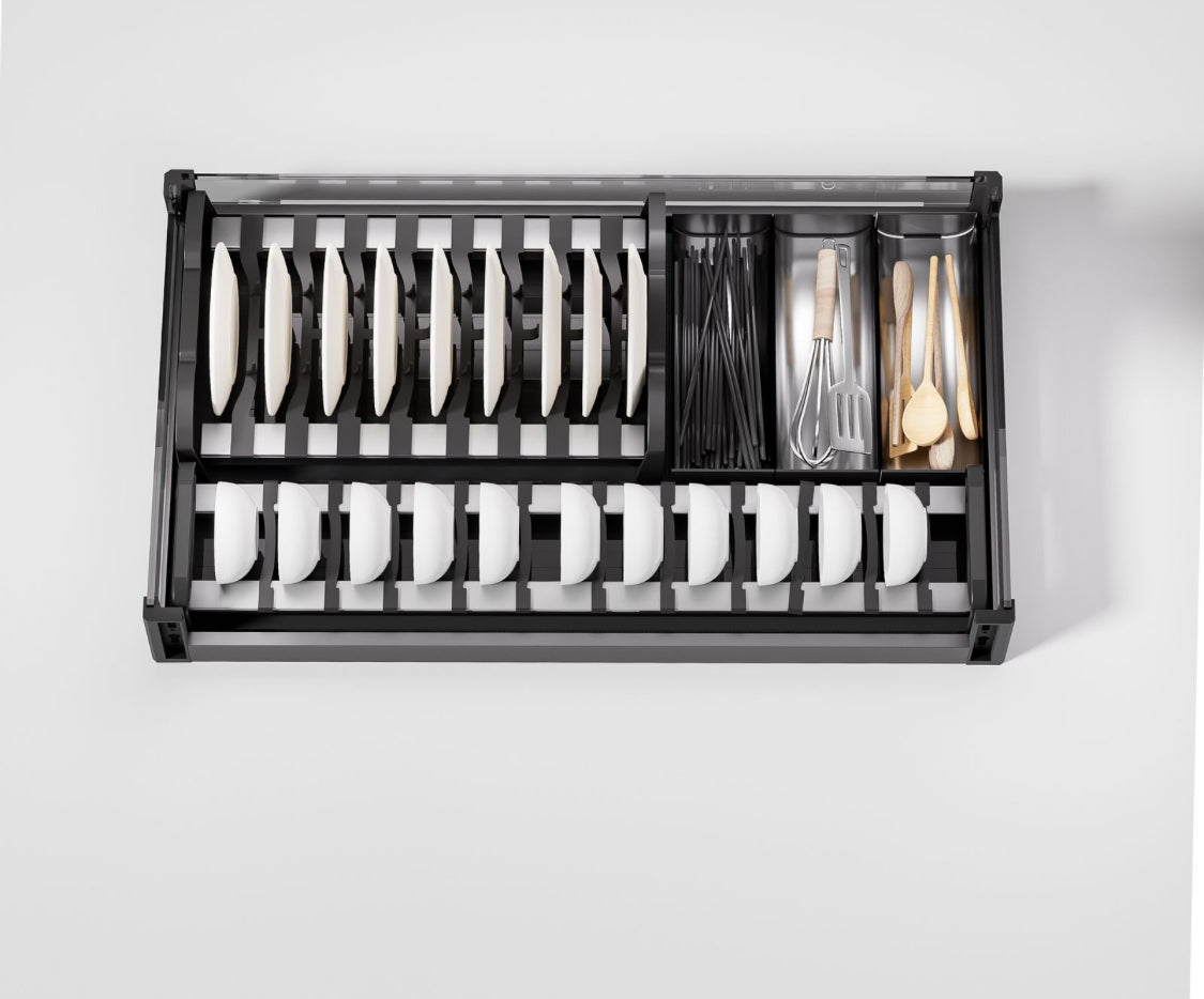 Verona Multi Drawer Basket Glass SW-BL800 WLA