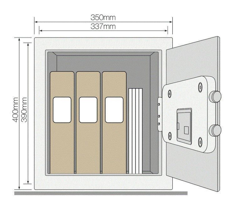 Yale Maximum Security Biometric Office Safe YSFM/400/EG1