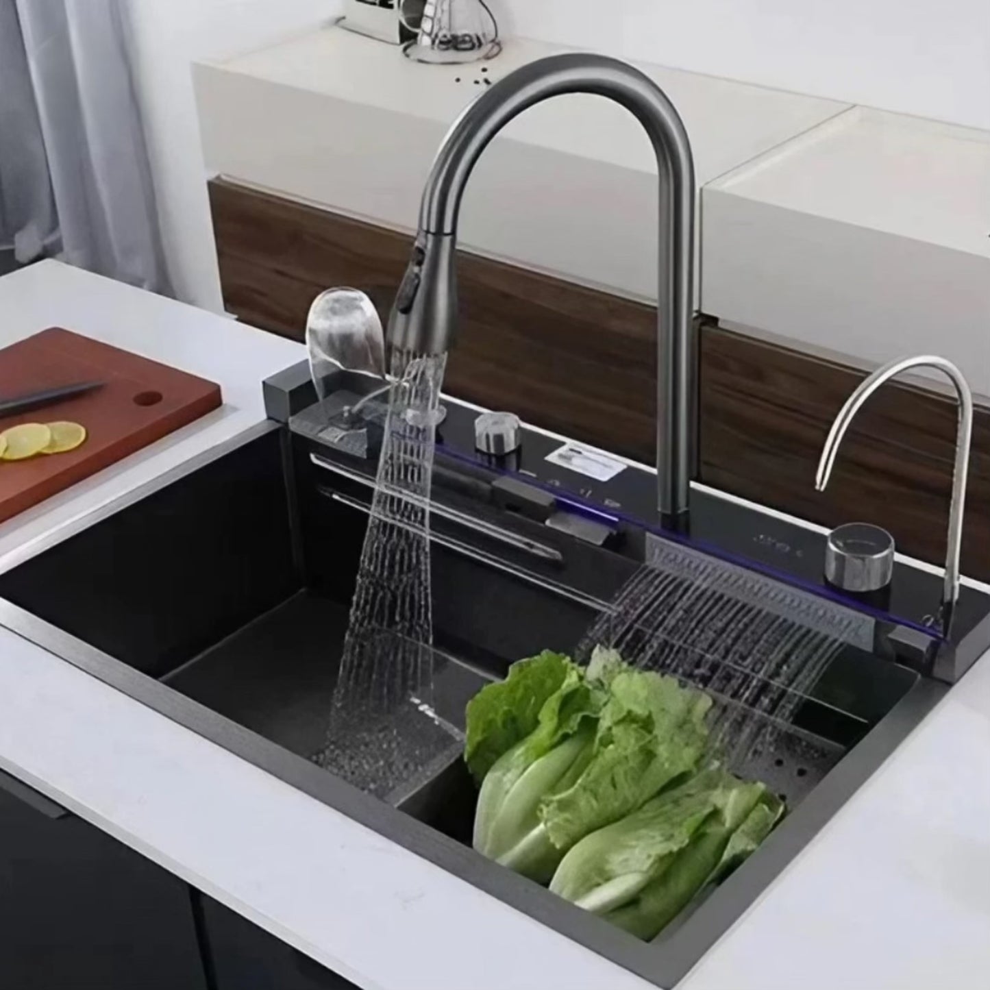 Digital Waterfall Kitchen Sink 3406