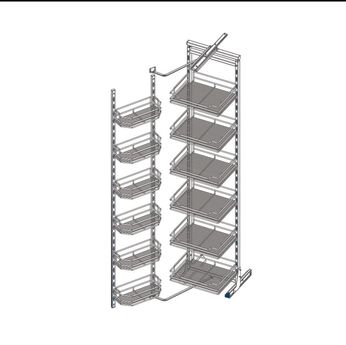 Wellmax Larder Unit PTJ022(FOR 600 MM CABINET)