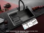 Verona Kitchen Sink 6845 Nano Black