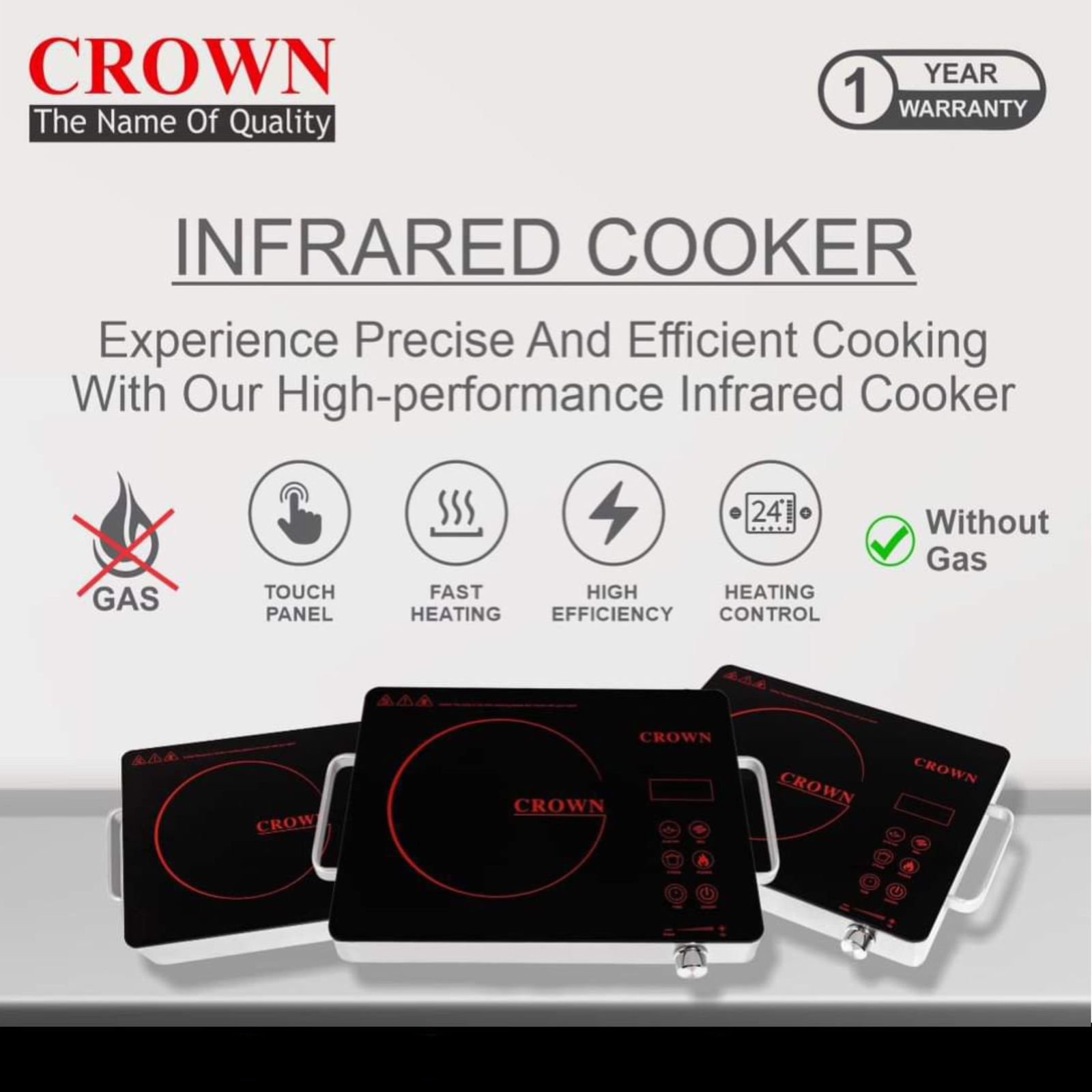 CROWN-HOB Crown Electric Stove - Image 1