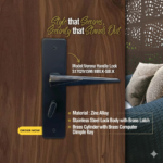 Verona Handle Lock S1702H1596 MBLK-SBLK