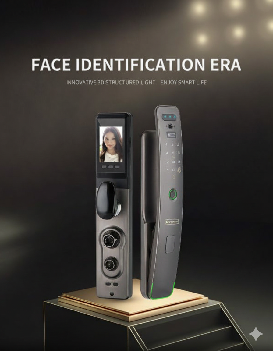 Gemini_Generated_Image_qnclqqnclqqnclqq Verona 3D Face ID Smart Lock DZ010B - Image 1