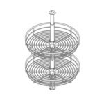 Wellmax CZJ440B 360° Revoliving Basket - Image 2